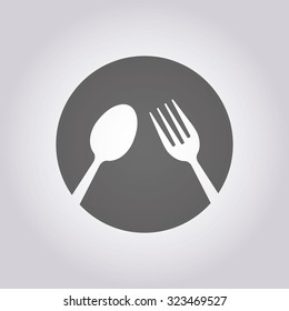 vector illustration of modern icon restaurant