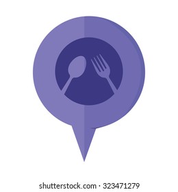 vector illustration of modern icon restaurant