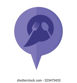 vector illustration of modern icon restaurant