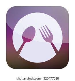vector illustration of modern icon restaurant