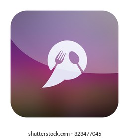 vector illustration of modern icon restaurant