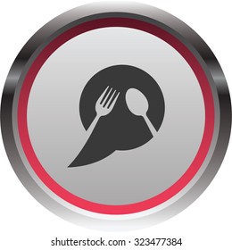 vector illustration of modern icon restaurant