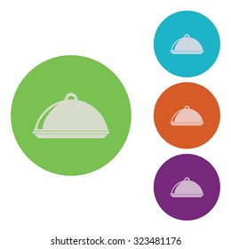 vector illustration of modern icon restaurant