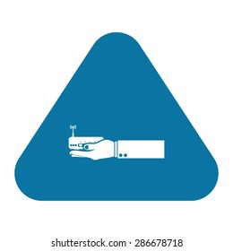 vector illustration of modern icon router