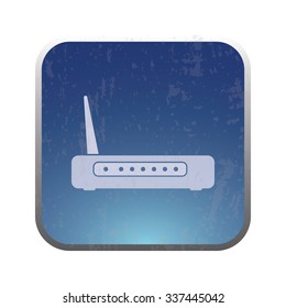vector illustration of modern icon router