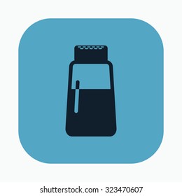 vector illustration of modern icon salt and pepper