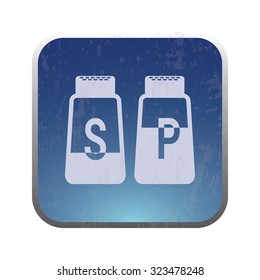 vector illustration of modern icon salt and pepper
