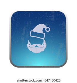 vector illustration of modern icon Santa Claus