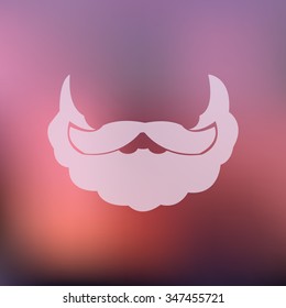 vector illustration of modern icon Santa Claus
