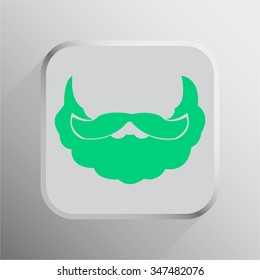 vector illustration of modern icon Santa Claus