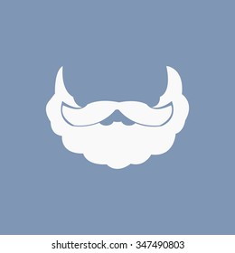 vector illustration of modern icon Santa Claus