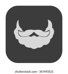 vector illustration of modern icon Santa Claus