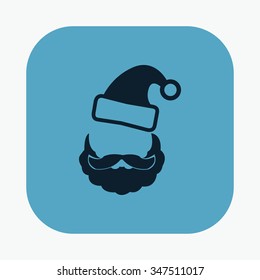 vector illustration of modern icon Santa Claus