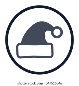 vector illustration of modern icon Santa Claus