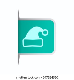 vector illustration of modern icon Santa Claus