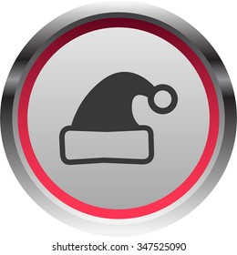 vector illustration of modern icon Santa Claus