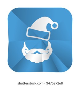 vector illustration of modern icon Santa Claus