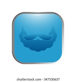 vector illustration of modern icon Santa Claus