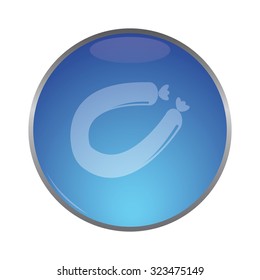 vector illustration of modern icon sausage