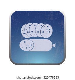 vector illustration of modern icon sausage