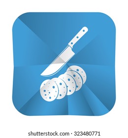 vector illustration of modern icon sausage