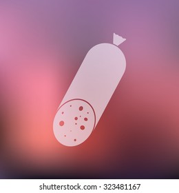 vector illustration of modern icon sausage