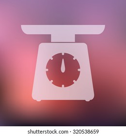 vector illustration of modern icon scales