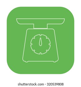 vector illustration of modern icon scales