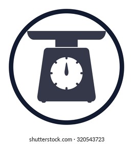 vector illustration of modern icon scales