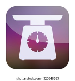 vector illustration of modern icon scales