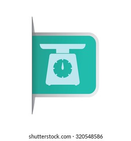 vector illustration of modern icon scales