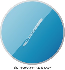 vector illustration of modern icon scalpel