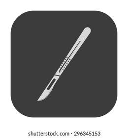 vector illustration of modern icon scalpel