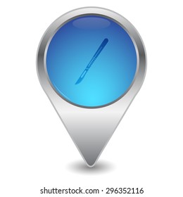 vector illustration of modern icon scalpel