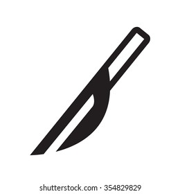 vector illustration of modern icon scalpel