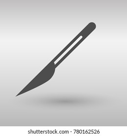 vector illustration of modern icon scalpel