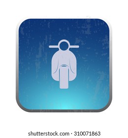 vector illustration of modern icon scooter