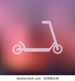 vector illustration of modern icon scooter