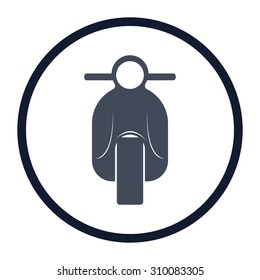 vector illustration of modern icon scooter