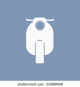 vector illustration of modern icon scooter
