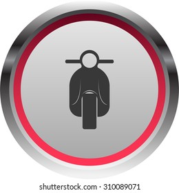 vector illustration of modern icon scooter