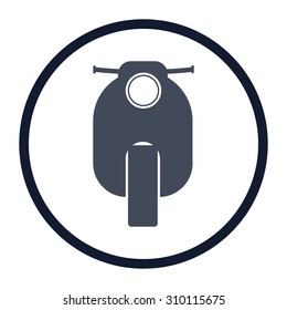 vector illustration of modern icon scooter