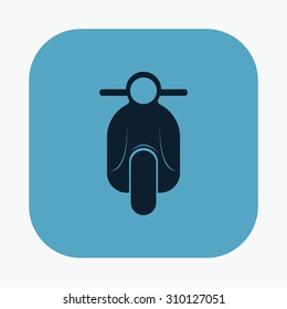 vector illustration of modern icon scooter