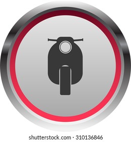 vector illustration of modern icon scooter