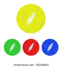 vector illustration of modern icon shock
