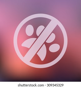 vector illustration of modern icon sign of an animal