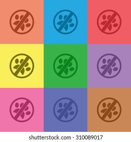vector illustration of modern icon sign of an animal