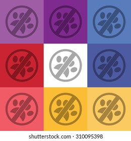 vector illustration of modern icon sign of an animal