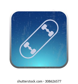 vector illustration of modern icon skateboard