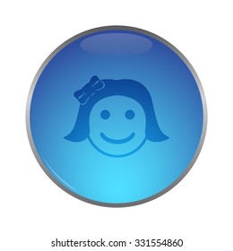 vector illustration of modern icon smile